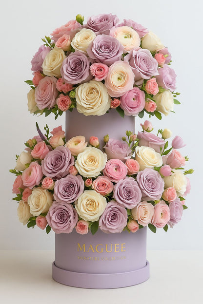 Two-Tier Mauve Box