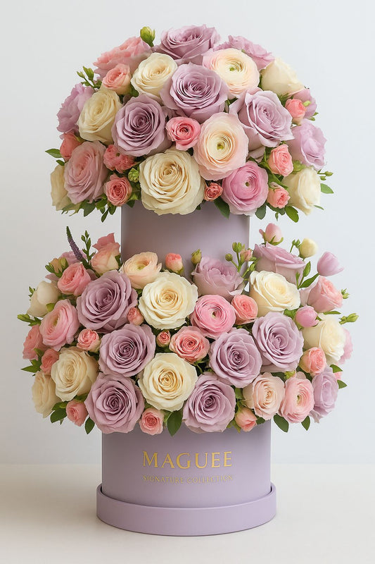 Two-Tier Mauve Box