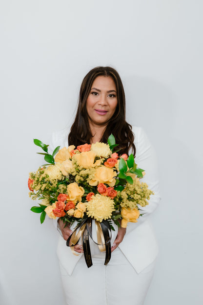 Blush Garden Vase – Signature Arrangement