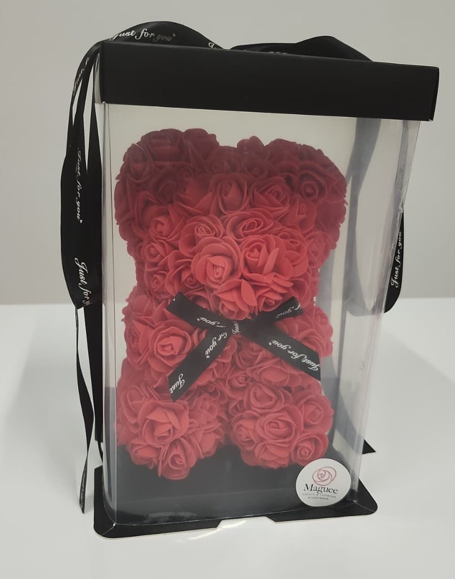 Preserved Luxury Rose Bear