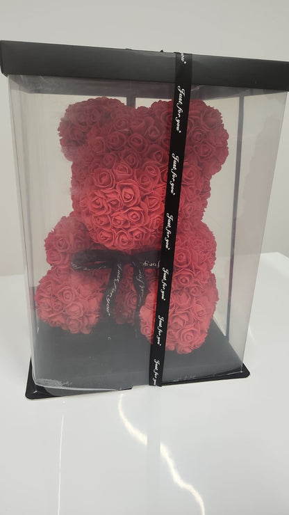 Preserved Luxury Rose Bear