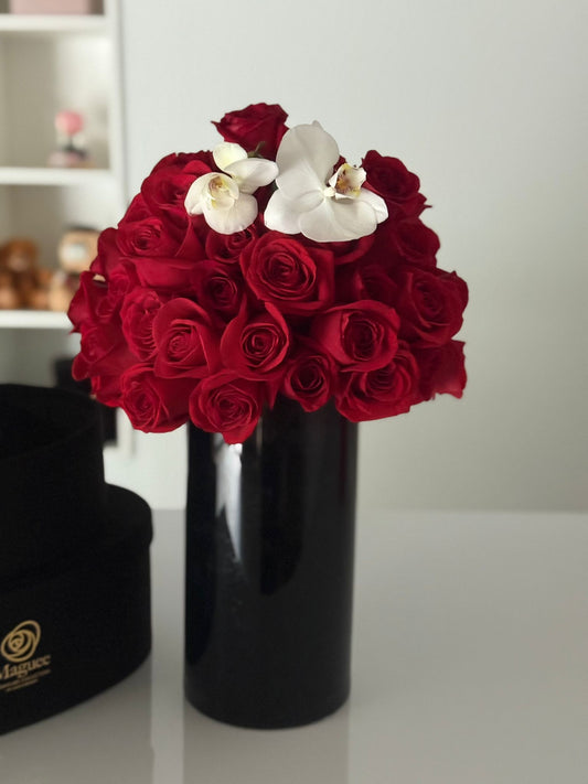 Rose & Orchid Tall Vase