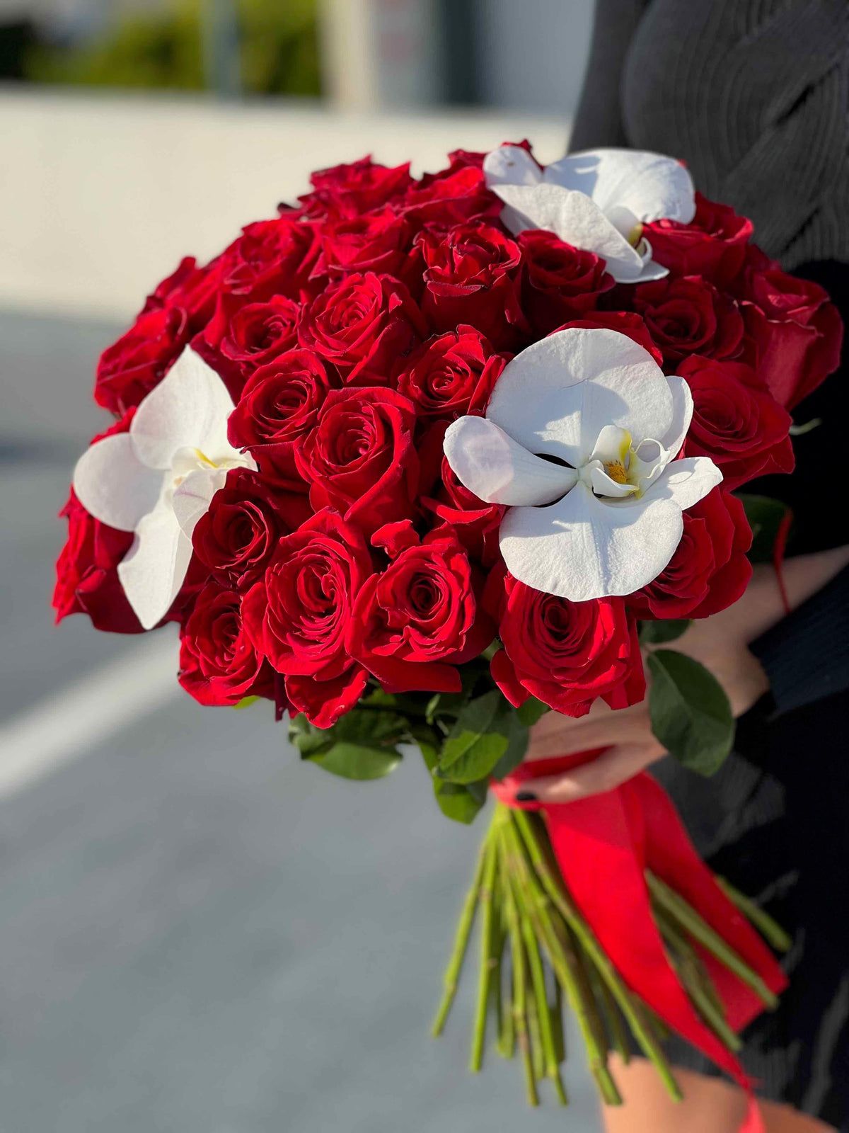 Rose & Orchid Tall Vase