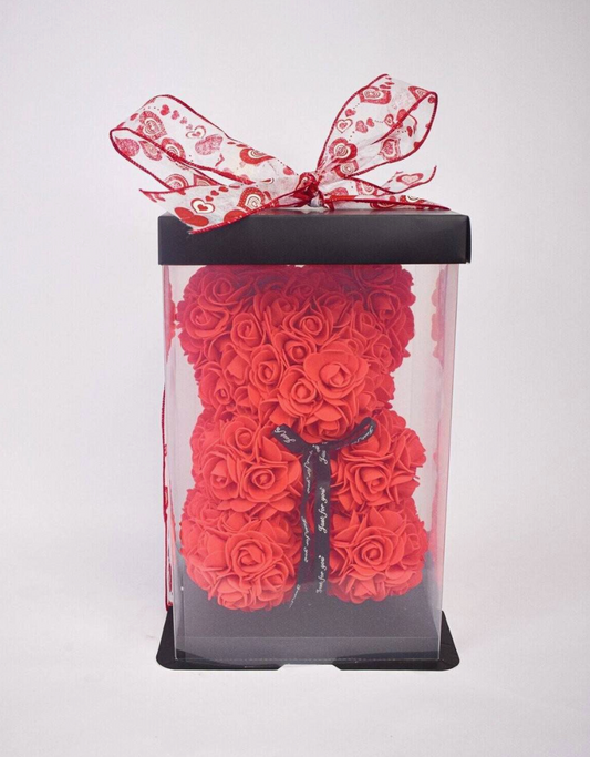 Preserved Luxury Rose Bear