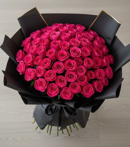 Luxury Long Stem Rose Bouquet – Ramo Buchón