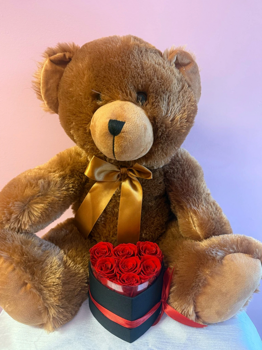 Teddy Bear with roses